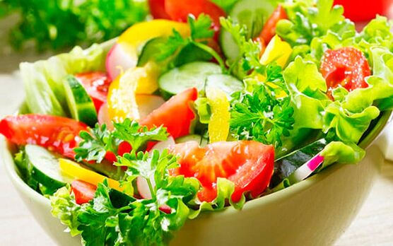 σαλάτα λαχανικών για προστατίτιδα
